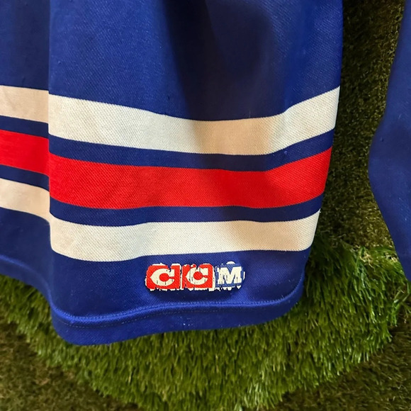 Vintage NHL CCM New York Rangers Spellout Jersey Medium - Picture 10 of 11